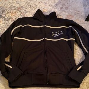 y2k Fox Black and Gray Men's Jacket
